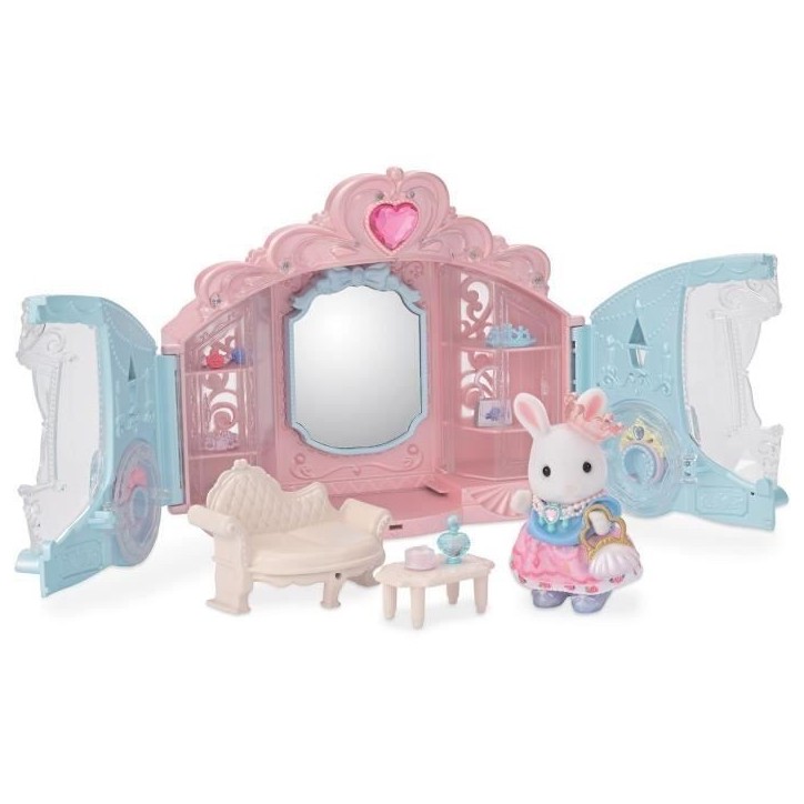 Coffret de Jeu - SYLVANIAN FAMILIES - Dressing de Princesse - Carrosse et Fille Lapin Neige Coffret de Jeu - SYLVANIAN FAMILIES - Dressing de Princesse - Carrosse et Fille Lapin Neige