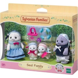 Famille Articulée - SYLVANIAN FAMILIES - Famille Phoque - 4 Personnag