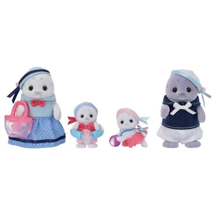 Famille Articulée - SYLVANIAN FAMILIES - Famille Phoque - 4 Personnages et Accessoires de Plage Famille Articulée - SYLVANIAN FAMILIES - Famille Phoque - 4 Personnages et Accessoires de Plage