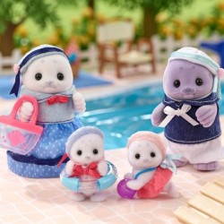Famille Articulée - SYLVANIAN FAMILIES - Famille Phoque - 4 Personnag