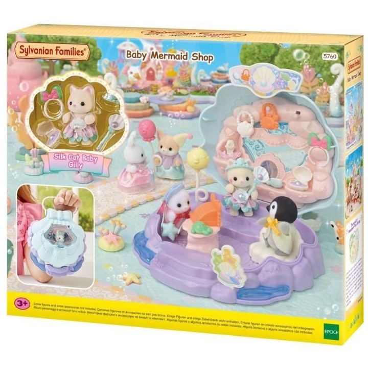 Coffret Boutique - SYLVANIAN FAMILIES - Boutique des Sirenes - Accessoires et Poignée Intégrée Coffret Boutique - SYLVANIAN FAMILIES - Boutique des Sirenes - Accessoires et Poignée Intégrée