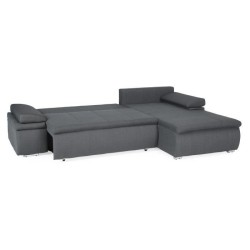 CELINA Canapé d'angle réversible convertible 3 places + Coffre de ra