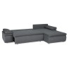 CELINA Canapé d'angle réversible convertible 3 places + Coffre de ra