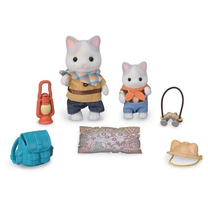Figurines Articulées - SYLVANIAN FAMILIES - Fils et Bébé Chat Latté - Aventure en Foret Secrete Figurines Articulées - SYLVANIAN FAMILIES - Fils et Bébé Chat Latté - Aventure en Foret Secrete