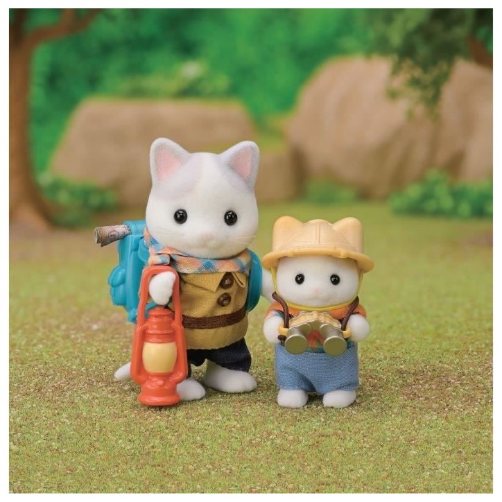 Figurines Articulées - SYLVANIAN FAMILIES - Fils et Bébé Chat Latté - Aventure en Foret Secrete Figurines Articulées - SYLVANIAN FAMILIES - Fils et Bébé Chat Latté - Aventure en Foret Secrete