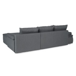CELINA Canapé d'angle réversible convertible 3 places + Coffre de ra