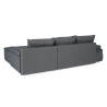 CELINA Canapé d'angle réversible convertible 3 places + Coffre de ra