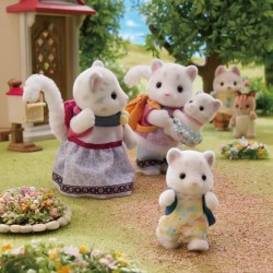 Mini-figurines - SYLVANIAN FAMILIES - La famille Panthere des neiges -