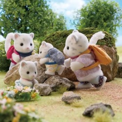 Mini-figurines - SYLVANIAN FAMILIES - La famille Panthere des neiges -