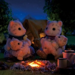 Mini-figurines - SYLVANIAN FAMILIES - La famille Panthere des neiges -