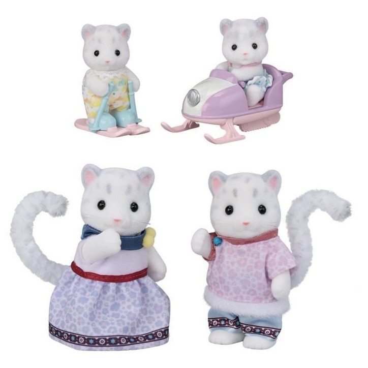 Mini-figurines - SYLVANIAN FAMILIES - La famille Panthere des neiges - Des 3 ans Mini-figurines - SYLVANIAN FAMILIES - La famille Panthere des neiges - Des 3 ans