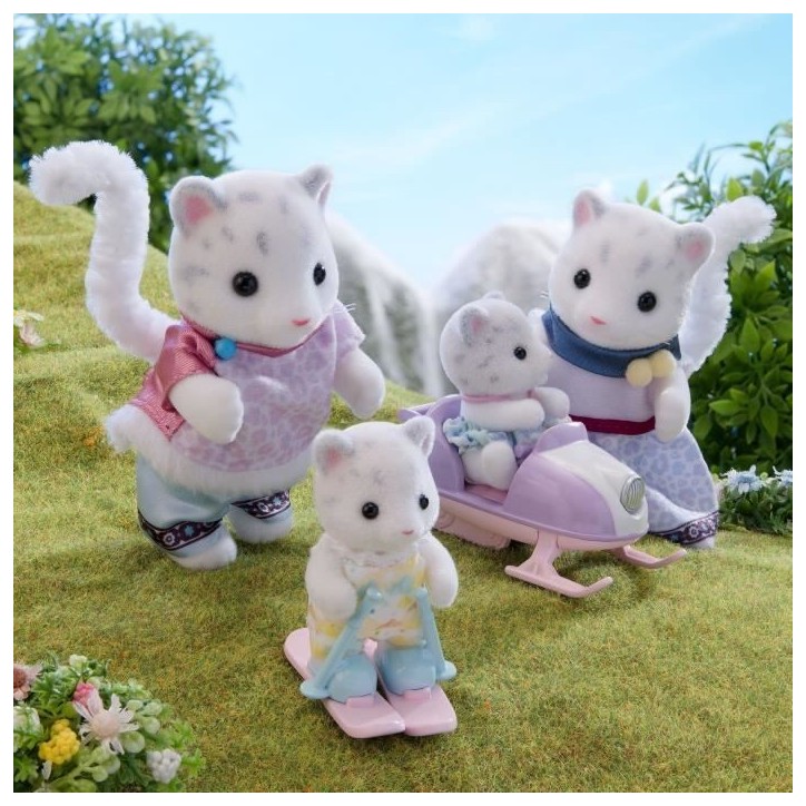 Mini-figurines - SYLVANIAN FAMILIES - La famille Panthere des neiges - Des 3 ans Mini-figurines - SYLVANIAN FAMILIES - La famille Panthere des neiges - Des 3 ans
