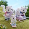 Mini-figurines - SYLVANIAN FAMILIES - La famille Panthere des neiges -