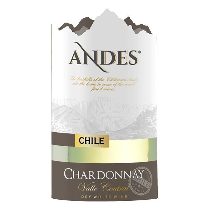 Andes Valle Central 2024 Chardonnay - Vin blanc du Chili