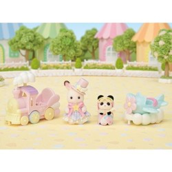 Mini-figurines - SYLVANIAN FAMILIES - Le petit train des nuages - Des