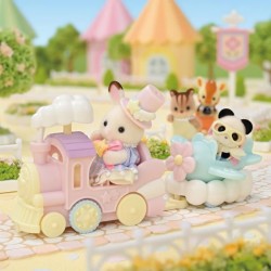 Mini-figurines - SYLVANIAN FAMILIES - Le petit train des nuages - Des