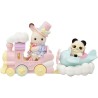 Mini-figurines - SYLVANIAN FAMILIES - Le petit train des nuages - Des