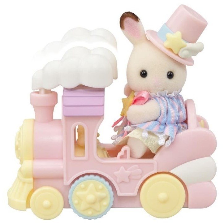Mini-figurines - SYLVANIAN FAMILIES - Le petit train des nuages - Des 3 ans Mini-figurines - SYLVANIAN FAMILIES - Le petit train des nuages - Des 3 ans