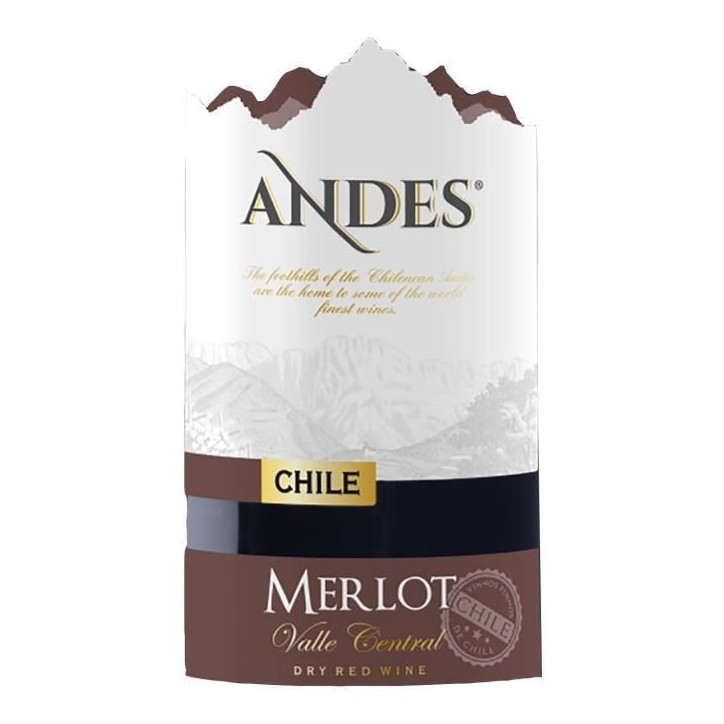 Andes Valle Central 2021 Merlot - Vin rouge d'Italie