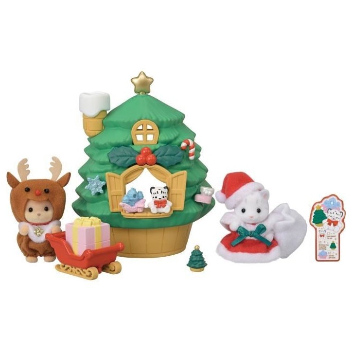 Mini-figurines - SYLVANIAN FAMILIES - La maison du Pere Noël - Des 3 ans Mini-figurines - SYLVANIAN FAMILIES - La maison du Pere Noël - Des 3 ans