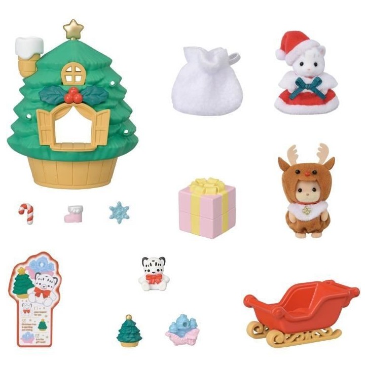 Mini-figurines - SYLVANIAN FAMILIES - La maison du Pere Noël - Des 3 ans Mini-figurines - SYLVANIAN FAMILIES - La maison du Pere Noël - Des 3 ans