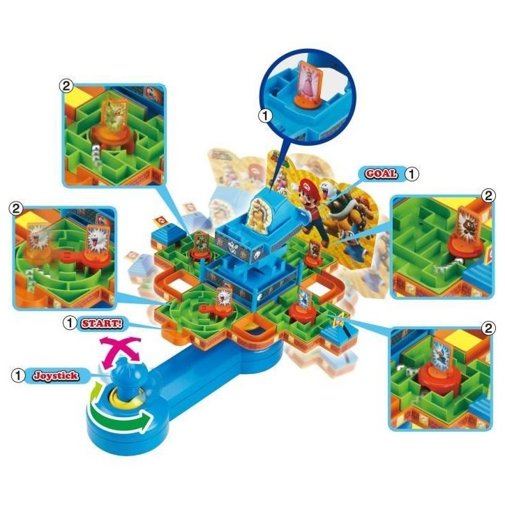Jeu de société - EPOCH - Super Mario Maze Game DX - 1 joueur ou plus - Enfant - Mario Jeu de société - EPOCH - Super Mario Maze Game DX - 1 joueur ou plus - Enfant - Mario