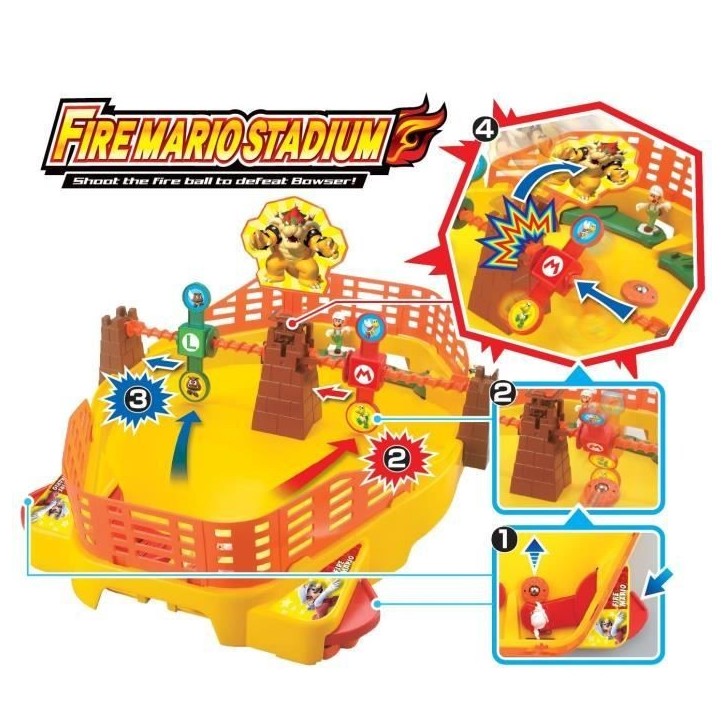 Jeu d'action et de réflexe - EPOCH - Fire Mario Stadium - Licence Mario - 20 min Jeu d'action et de réflexe - EPOCH - Fire Mario Stadium - Licence Mario - 20 min