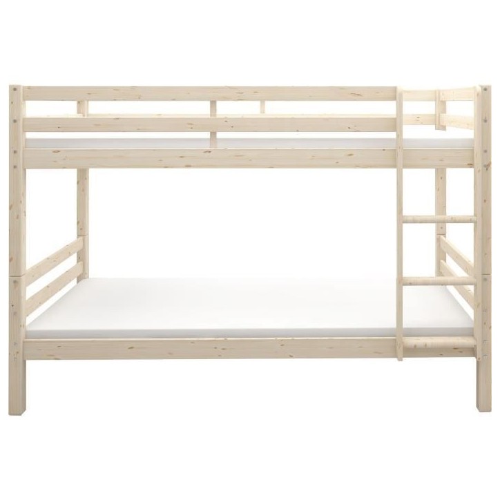 Lits superposés séparables enfant - 2x90x200 cm - Pin massif naturel - Sommiers inclus - ANDO Lits superposés séparables enfant - 2x90x200 cm - Pin massif naturel - Sommiers inclus - ANDO