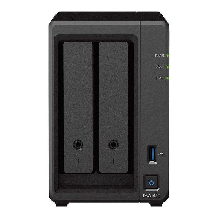 Serveur d'enregistrement - SYNOLOGY - DVA1622 - 2 Baies - HDD - SATA de 3,5SYNOLOGY DVA1622 - serveur d'enregistrement - 2 Baies