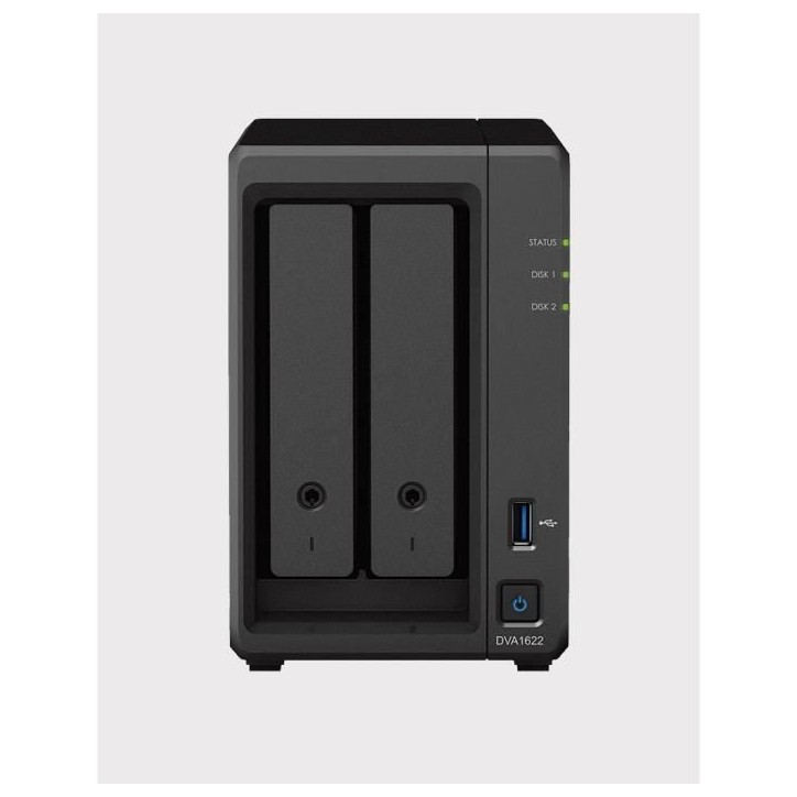 Serveur d'enregistrement - SYNOLOGY - DVA1622 - 2 Baies - HDD - SATA de 3,5SYNOLOGY DVA1622 - serveur d'enregistrement - 2 Baies