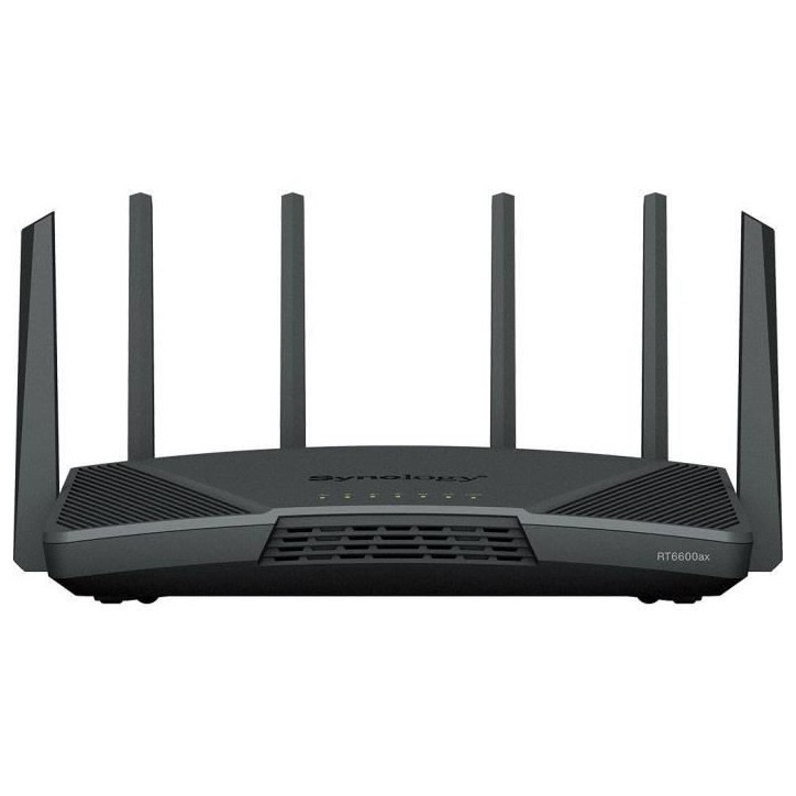 Routeur WiFi 6 Tri band jusqu'a 6,6 Gbit/s - SYNOLOGY - RT6600AX - 6 antennes - Blanc Routeur WiFi 6 Tri band jusqu'a 6,6 Gbit/s - SYNOLOGY - RT6600AX - 6 antennes - Blanc
