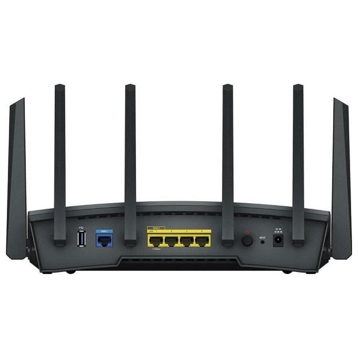 Routeur WiFi 6 Tri band jusqu'a 6,6 Gbit/s - SYNOLOGY - RT6600AX - 6 antennes - Blanc Routeur WiFi 6 Tri band jusqu'a 6,6 Gbit/s - SYNOLOGY - RT6600AX - 6 antennes - Blanc