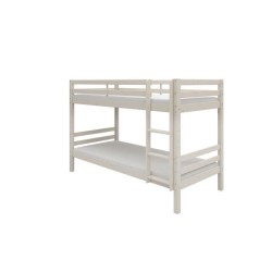 Lits superposés séparables enfant - 2x90x200 cm - Pin massif blanc -