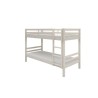 Lits superposés séparables enfant - 2x90x200 cm - Pin massif blanc -