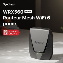 Routeur WiFi 6 Mesh Dual band 3 Gbit/s - SYNOLOGY WRX560 - Commutateur