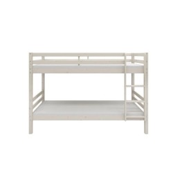 Lits superposés séparables enfant - 2x90x200 cm - Pin massif blanc -