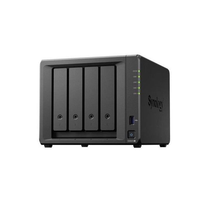 Stockage de fichiers / Sauvegarde - SYNOLOGY - DS925+ - NAS avancé - 4 baies - Réseau 2.5Gbit/s Stockage de fichiers / Sauvegarde - SYNOLOGY - DS925+ - NAS avancé - 4 baies - Réseau 2.5Gbit/s