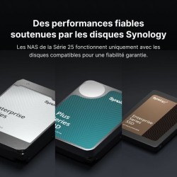 Stockage de fichiers / Sauvegarde - SYNOLOGY - DS925+ - NAS avancé -
