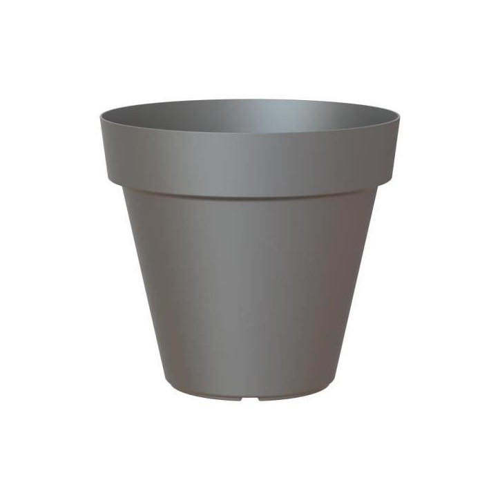 ARTEVASI Pot de fleurs CAPRI - Anthracite - Résistant au gel - 40 x 40 x 34,7 cm - 28,3L