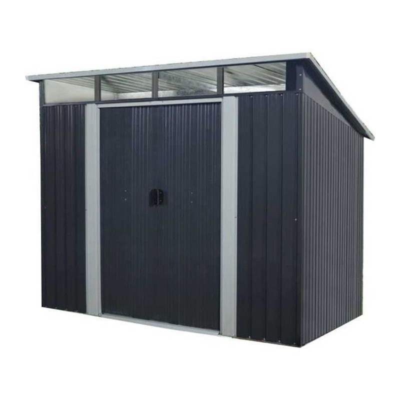 Abri de jardin en métal 4,61 m² - 238 x 193 x 202 cm - SOLER - Kit d Abri de jardin en métal 4,61 m² - 238 x 193 x 202 cm - SOLER - Kit d
