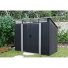 Abri de jardin en métal 4,61 m² - 238 x 193 x 202 cm - SOLER - Kit d
