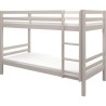 Lits superposés séparables enfant - 2x90x200 cm - Pin massif gris cl Lits superposés séparables enfant - 2x90x200 cm - Pin massif gris cl