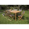 Ensemble repas de jardin 6 a 8 personnes - Table extensible 180/240 x