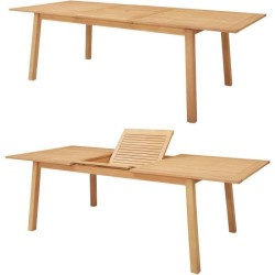 Ensemble repas de jardin 6 a 8 personnes - Table extensible 180/240 x