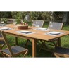 Ensemble repas de jardin 6 a 8 personnes - Table extensible 180/240 x