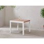 Table de jardin extensible - Rectangulaire - Aspect bois - Aluminium - 8 personnes - CALVI