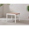 Table de jardin extensible - Rectangulaire - Aspect bois - Aluminium -