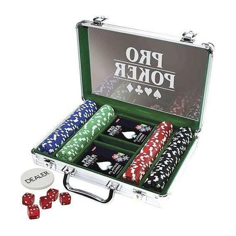 Mallette de poker ProPoker 200 jetons - TACTIC - 11,5g - Mixte - A par Mallette de poker ProPoker 200 jetons - TACTIC - 11,5g - Mixte - A par