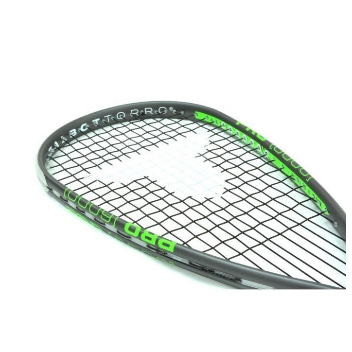 Raquette de squash - TALBOT TORRO - PRO 6000 - Cordage US 600 - Pro-Grip perforé - Tete 500cm² - Cadre 20mm/115g - 155g