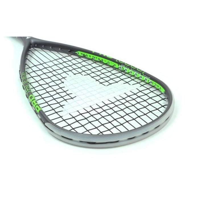 Raquette de squash - TALBOT TORRO - PRO 6000 - Cordage US 600 - Pro-Grip perforé - Tete 500cm² - Cadre 20mm/115g - 155g